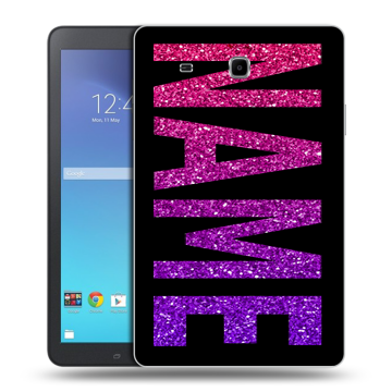 Силиконовый чехол на Samsung Galaxy Tab E 9.6 с принтом NAME