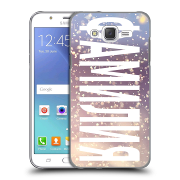 Силиконовый чехол на Samsung Galaxy J5 с принтом ФАМИЛИЯ