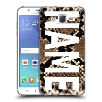 Силиконовый чехол на Samsung Galaxy J5 с принтом NAME