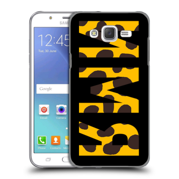 Силиконовый чехол на Samsung Galaxy J5 с принтом ИМЯ