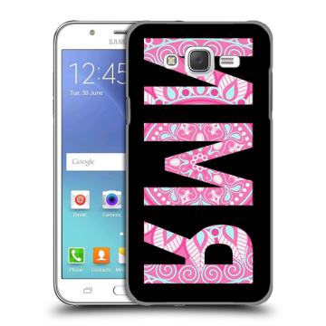 Силиконовый чехол на Samsung Galaxy J5 с принтом ИМЯ