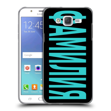 Силиконовый чехол на Samsung Galaxy J5 с принтом ФАМИЛИЯ