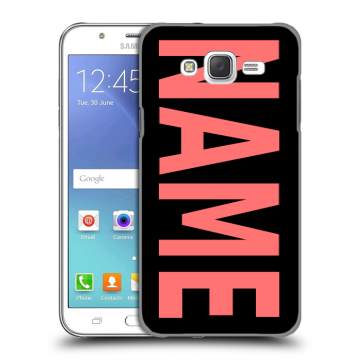 Силиконовый чехол на Samsung Galaxy J5 с принтом NAME