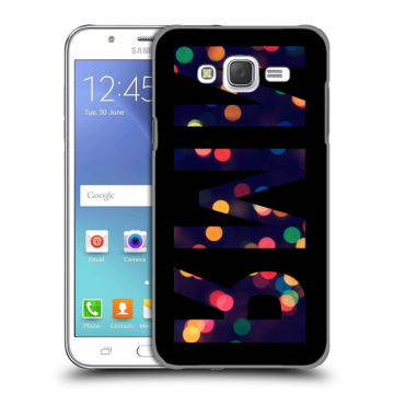 Силиконовый чехол на Samsung Galaxy J5 с принтом ИМЯ