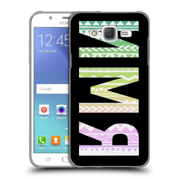 Силиконовый чехол на Samsung Galaxy J5 с принтом ИМЯ