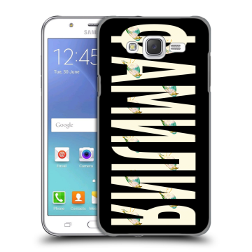 Силиконовый чехол на Samsung Galaxy J5 с принтом ФАМИЛИЯ
