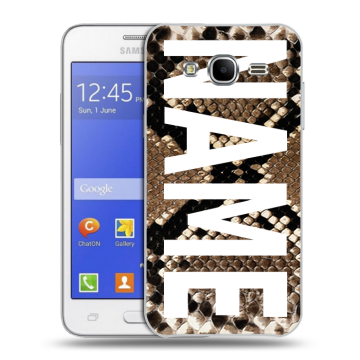 Пластиковый чехол на Samsung Galaxy J7 с принтом NAME
