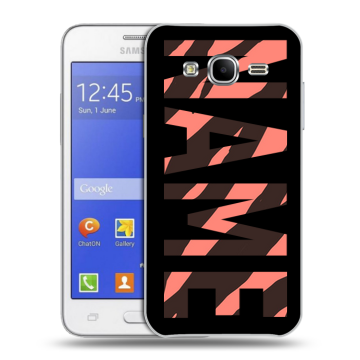 Пластиковый чехол на Samsung Galaxy J7 с принтом NAME