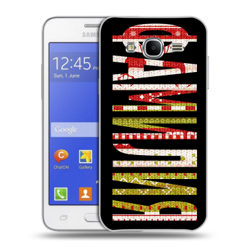 Пластиковый чехол на Samsung Galaxy J7 с принтом ФАМИЛИЯ