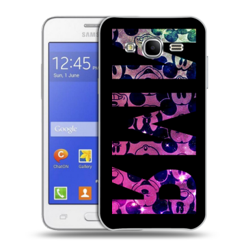 Пластиковый чехол на Samsung Galaxy J7 с принтом ИМЯ