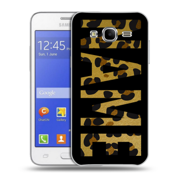 Пластиковый чехол на Samsung Galaxy J7 с принтом NAME