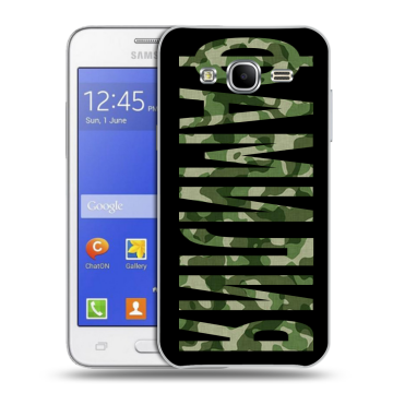 Пластиковый чехол на Samsung Galaxy J7 с принтом ФАМИЛИЯ