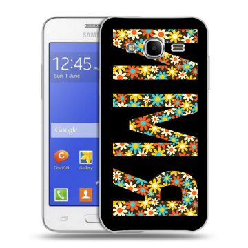 Пластиковый чехол на Samsung Galaxy J7 с принтом ИМЯ