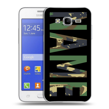 Пластиковый чехол на Samsung Galaxy J7 с принтом NAME