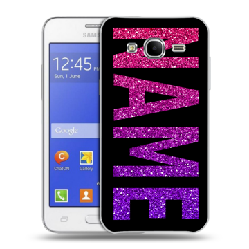 Пластиковый чехол на Samsung Galaxy J7 с принтом NAME