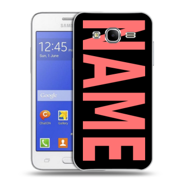 Пластиковый чехол на Samsung Galaxy J7 с принтом NAME