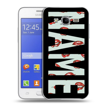 Пластиковый чехол на Samsung Galaxy J7 с принтом NAME