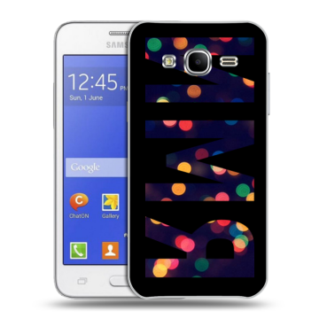 Пластиковый чехол на Samsung Galaxy J7 с принтом ИМЯ