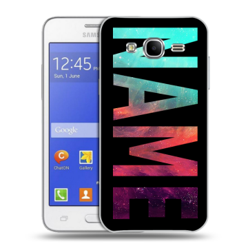 Пластиковый чехол на Samsung Galaxy J7 с принтом NAME