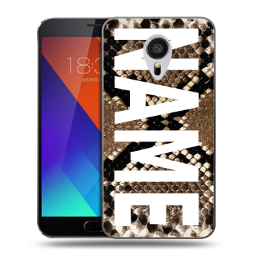 Пластиковый чехол на Meizu MX5 с принтом NAME