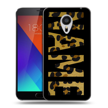 Пластиковый чехол на Meizu MX5 с принтом NAME