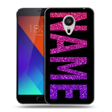 Пластиковый чехол на Meizu MX5 с принтом NAME