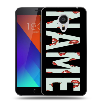 Пластиковый чехол на Meizu MX5 с принтом NAME