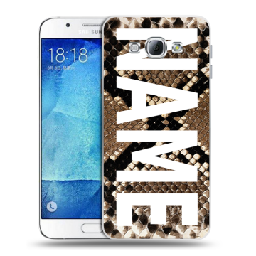 Пластиковый чехол на Samsung Galaxy A8 с принтом NAME