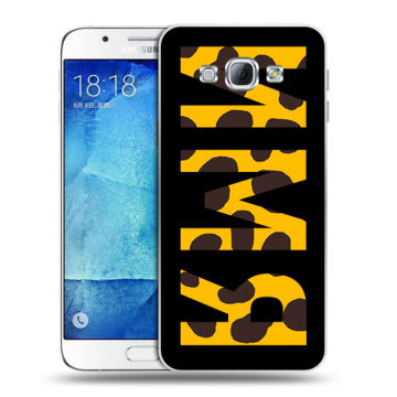 Пластиковый чехол на Samsung Galaxy A8 с принтом ИМЯ