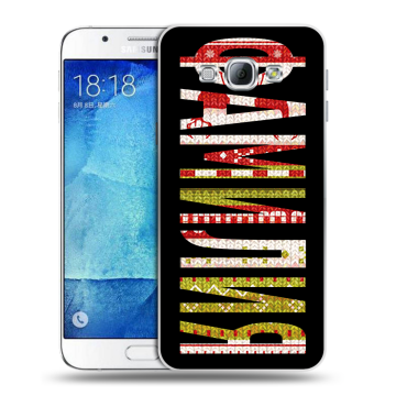 Пластиковый чехол на Samsung Galaxy A8 с принтом ФАМИЛИЯ