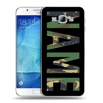 Пластиковый чехол на Samsung Galaxy A8 с принтом NAME