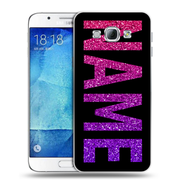 Пластиковый чехол на Samsung Galaxy A8 с принтом NAME
