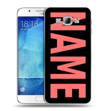 Пластиковый чехол на Samsung Galaxy A8 с принтом NAME