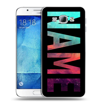 Пластиковый чехол на Samsung Galaxy A8 с принтом NAME