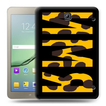 Силиконовый чехол на Samsung Galaxy Tab S2 8.0 с принтом ИМЯ