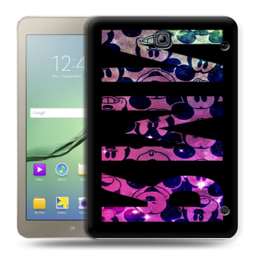 Силиконовый чехол на Samsung Galaxy Tab S2 8.0 с принтом ИМЯ