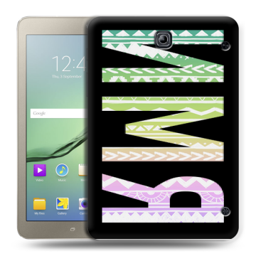 Силиконовый чехол на Samsung Galaxy Tab S2 8.0 с принтом ИМЯ