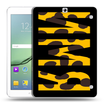 Силиконовый чехол на Samsung Galaxy Tab S2 9.7 с принтом ИМЯ