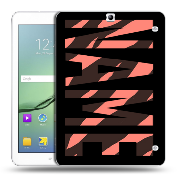 Силиконовый чехол на Samsung Galaxy Tab S2 9.7 с принтом NAME