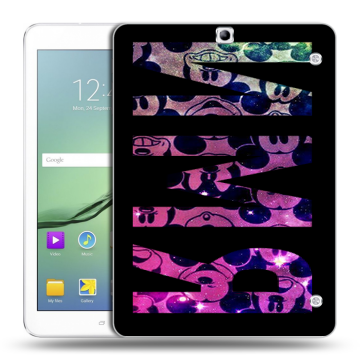 Силиконовый чехол на Samsung Galaxy Tab S2 9.7 с принтом ИМЯ