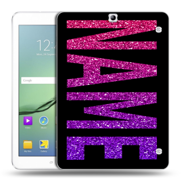 Силиконовый чехол на Samsung Galaxy Tab S2 9.7 с принтом NAME