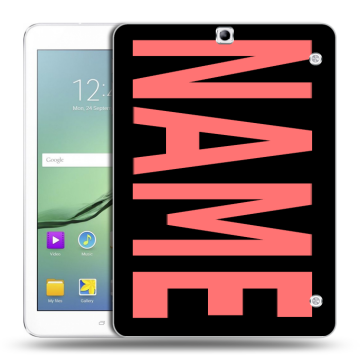 Силиконовый чехол на Samsung Galaxy Tab S2 9.7 с принтом NAME