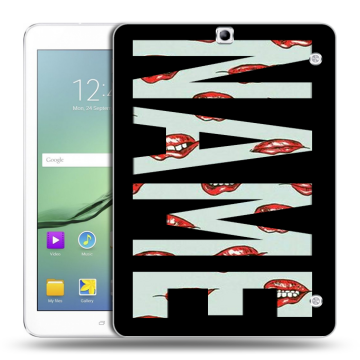 Силиконовый чехол на Samsung Galaxy Tab S2 9.7 с принтом NAME