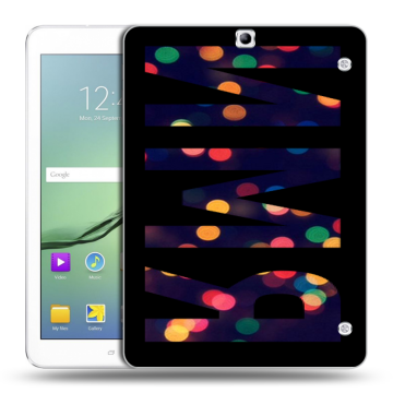 Силиконовый чехол на Samsung Galaxy Tab S2 9.7 с принтом ИМЯ