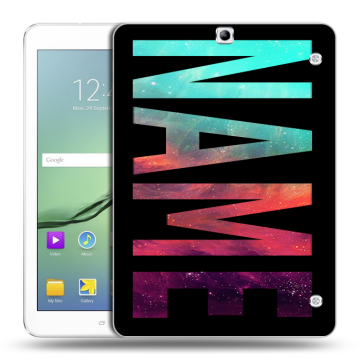 Силиконовый чехол на Samsung Galaxy Tab S2 9.7 с принтом NAME