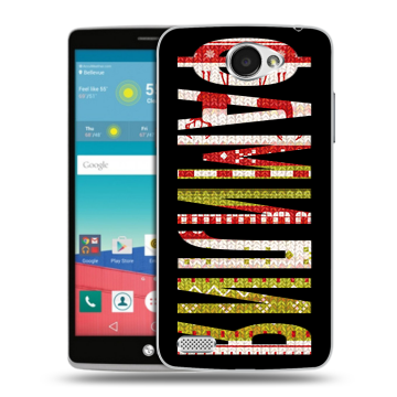 Пластиковый чехол на LG Max с принтом ФАМИЛИЯ