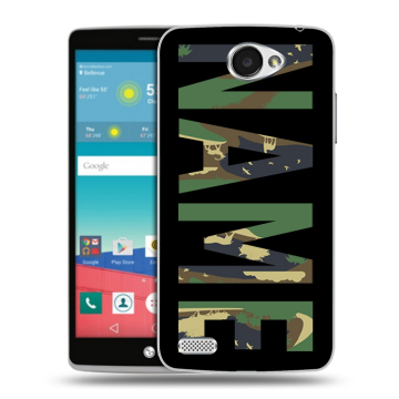 Пластиковый чехол на LG Max с принтом NAME