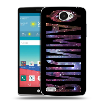 Пластиковый чехол на LG Max с принтом ФАМИЛИЯ