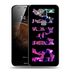 Пластиковый чехол на Huawei G8 с принтом ИМЯ