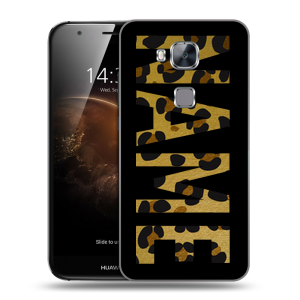 Пластиковый чехол на Huawei G8 с принтом NAME